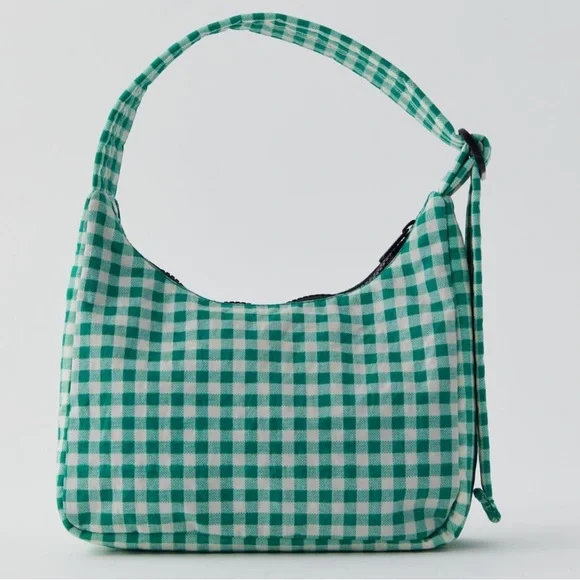 BAGGU Green & White Multi Mini Tote Bag NWT LAST ONE - Picture 3 of 4